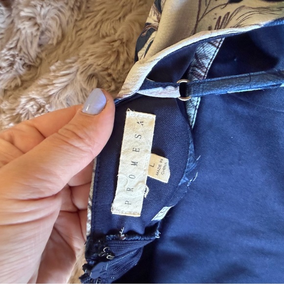 PROMESA Floral Maxi Dress w- Slits - Picture 5 of 5